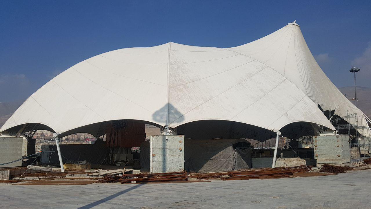  طرح تکمیلی بهسازی محوطه اطراف سالن چادری بوستان جوانمردان