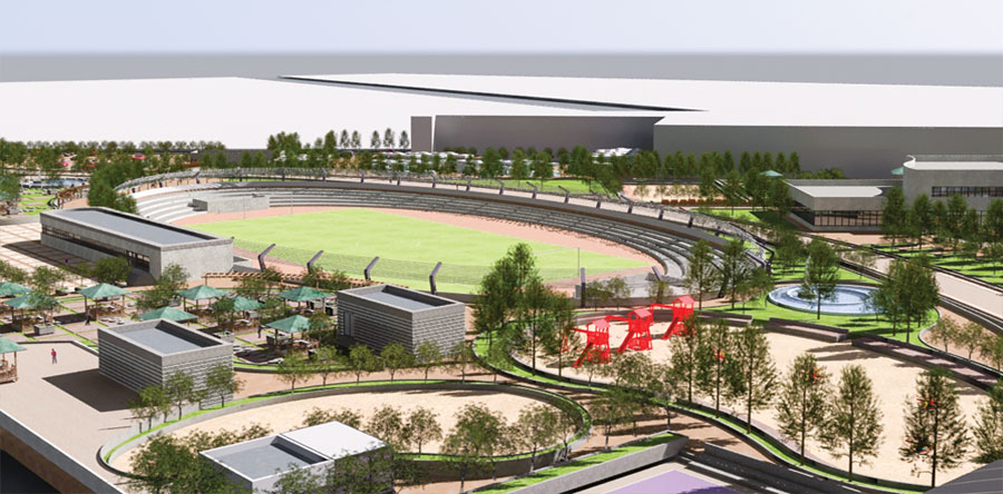 بوستان انبار نفت (سازماندهی اراضی انبار نفت)